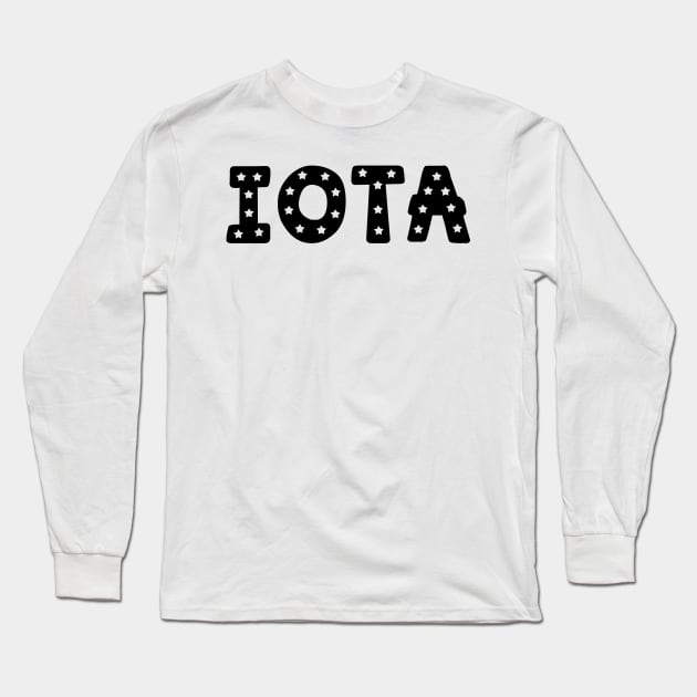 Iota Star Letters Long Sleeve T-Shirt by Rosemogo